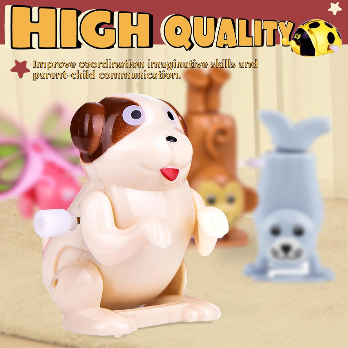 FUN LITTLE TOYS Wind Up Toys 25 PCs Assorted Animal Toys for Kid - image 2