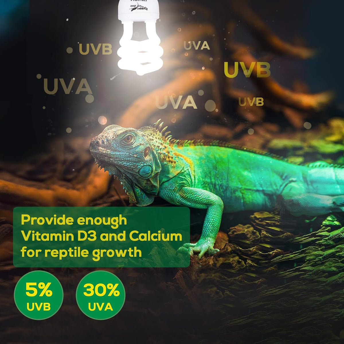 UVB Bulb for Reptiles, 10.0 26W UVB Light for Reptiles - 5.0-5.3 Inch - image 3