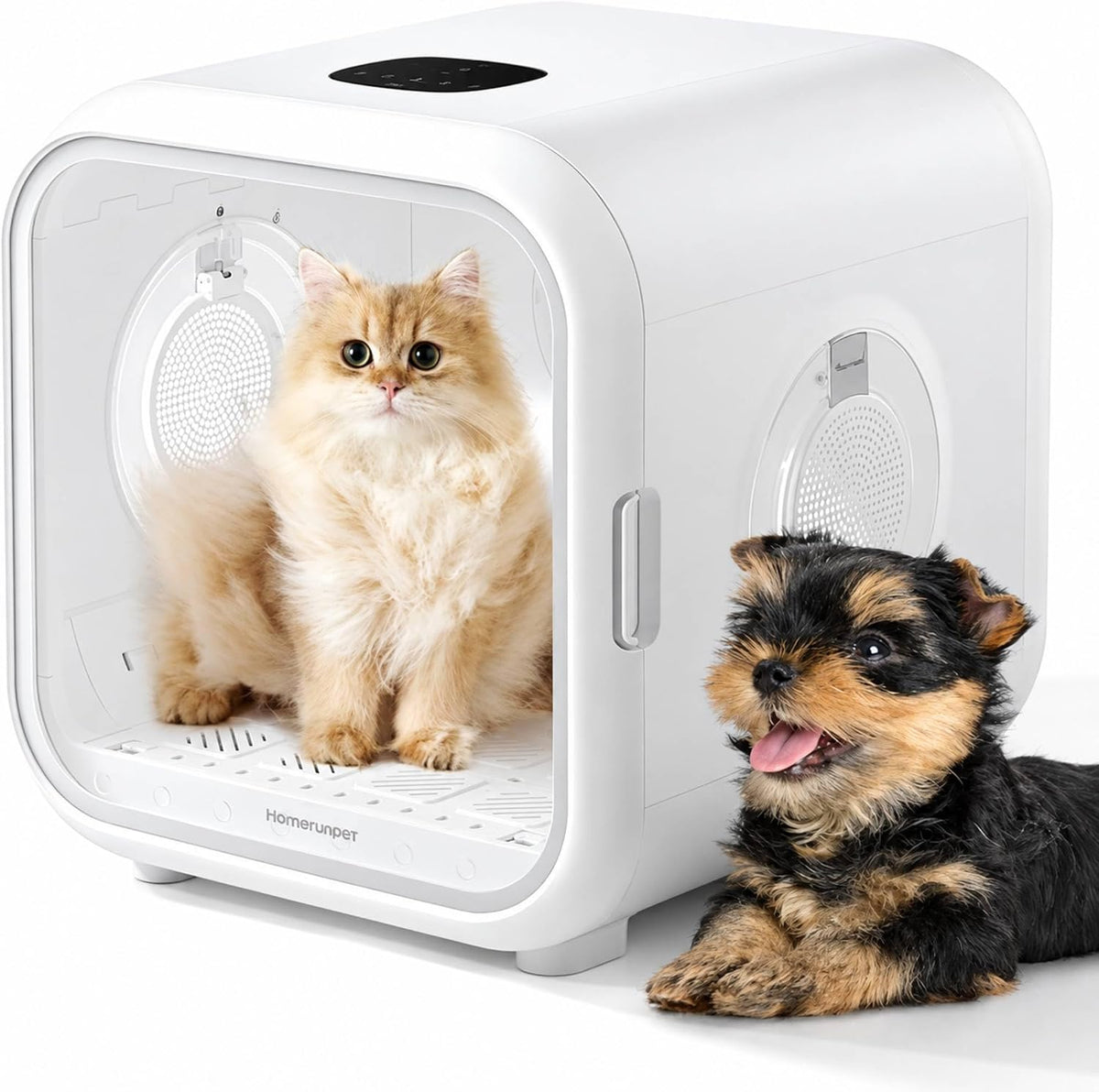 HomeRunPet Automatic Cat Dryer, 40dB Ultra Quiet Pet Dryer Box – Essentials for Cats - 50L