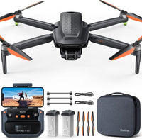 Bwine F7GIM 4K Video 6K Photo Drones with Camera for Adults 3-Axis - Dark Gray & Orange