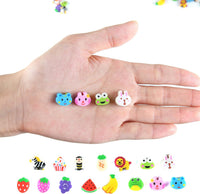 300 Pieces Mini Animal Fruit Erasers for Kids Bulk - 1000 PCS - image 4