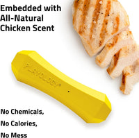 Playology Squeaky Chew Stick Scented Dog Toy - Medium (VALUE 2-Pack) / Chicken - image 4