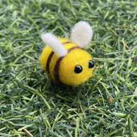 AcceLeah wool felt bumblebees, 25 small yellow and black felt bees for crafts - view 4
