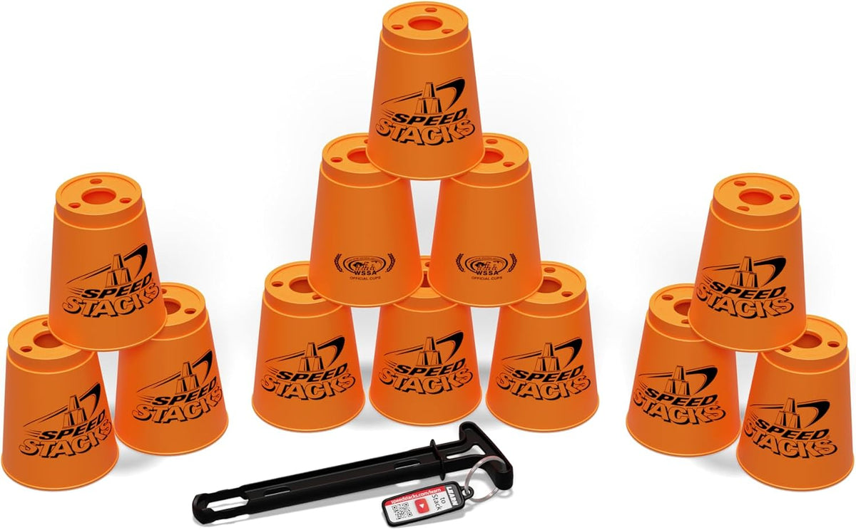 Speed Stacks, Official Sport Stacking Set - Neon Orange - image 2