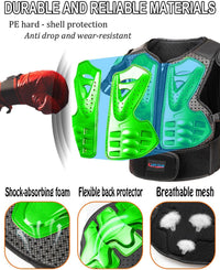 DBaoXiaoMu kids dirt bike gear armor vest suit with chest, back, knee and elbow protection - view 29