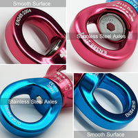S.E.PEAK black anodized aluminum 35kN swing swivel with 360 degree rotation - view 25