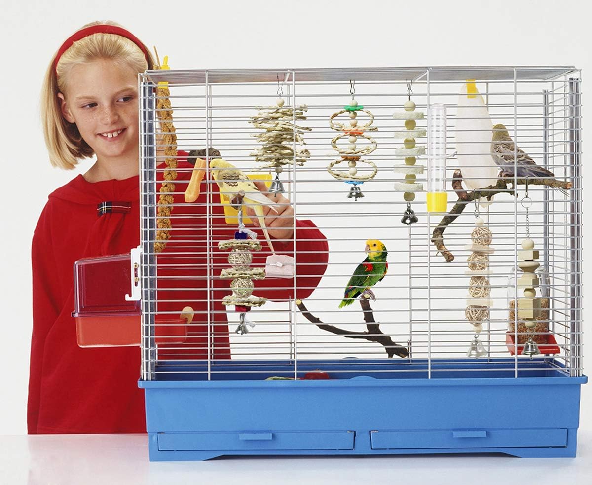 7 Pack Bird & Parrot Toys, Bird Cage Toys for Conures - image 4