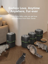 Automatic Cat Feeder with Camera - 5G WiFi Auto Cat Food Dispenser, 1080P HD Video with Night Vision, 1-15 Meals, 1-99 Portions, 2-Way Audio, Keeps Food Fresh, Timed Pet Feeder Also for Dogs