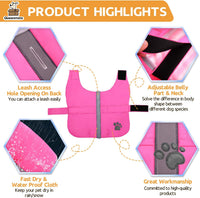 Queenmore Cold Weather Dog Coats Loft Reversible Winter Fleece Dog - X-Small / Pink - image 3