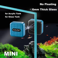 Aquarium Small Magnetic Cleaner for Glass Fish Tank Algae Scraper - Mini / Blue - image 2