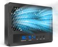 Reptile Ventilation Fan with Humidity Sensor and High-Temp Alarm - Dual fan