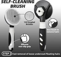 Pet Grooming Kit, Slicker Brush - A-Black - image 3