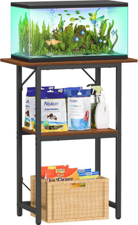 Snughome 10-20 Gallon Fish Tank Stand - Rustic Brown / 20 Gal-2 Tier