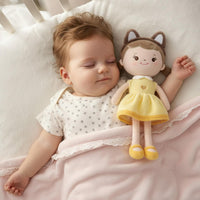 GAGAKU soft baby doll in a floral print rag doll style for toddlers - view 36