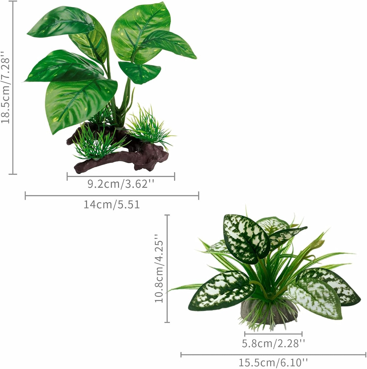 Moonorange Reptile Artificial Plants - M Set-g-2