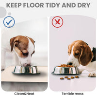 Non-Slip Waterproof Pet Feeding Mat - Medium, 20 x 12 Inch / #08 Beige Solid - image 3