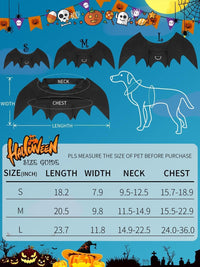 Halloween Dog Bat Wings Costume - Large - image 4