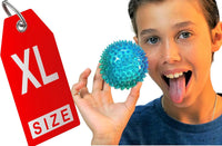 JA-RU Light Up Rubber Spike Balls Fidget Toy 695-4p – Fun for Kids & Family - Spike Balls / 1 Giant Ball - image 2