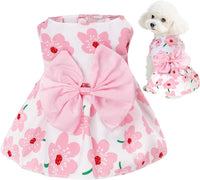 choyaxo Floral Dog Dress Cute Dog Skirt Pet Dress Summer Pet Clothes - Floral / X-Small