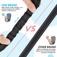 SlowTon Double Dog Seat Belt for Car with Elastic Bungee Buffer - A.Black / 2 Medium in 1 - image 4