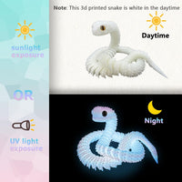 24in 3D Printed Snake Toys, Flexible 3D Printed Animal - Night Light Rainbow / 24in - image 2