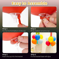 JOYYPOP 4 Sets Balloon Stand Kit For Table - 10 Pack Clear - image 4