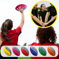 Jerify mini foam footballs for kids, 12 soft 5 inch spiral balls in 6 two-tone colors - view 25