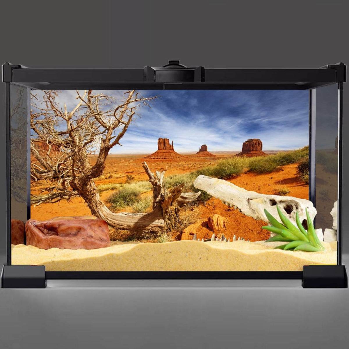 AWERT 36x18 in Terrarium Backdrop Orange Desert Reptile Habitat - 36x20in/90x50cm - image 2