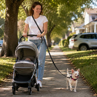 Kazazoo Hands-Free Dog Leash Adjustable Length 5-8 Ft - Black / M - image 3