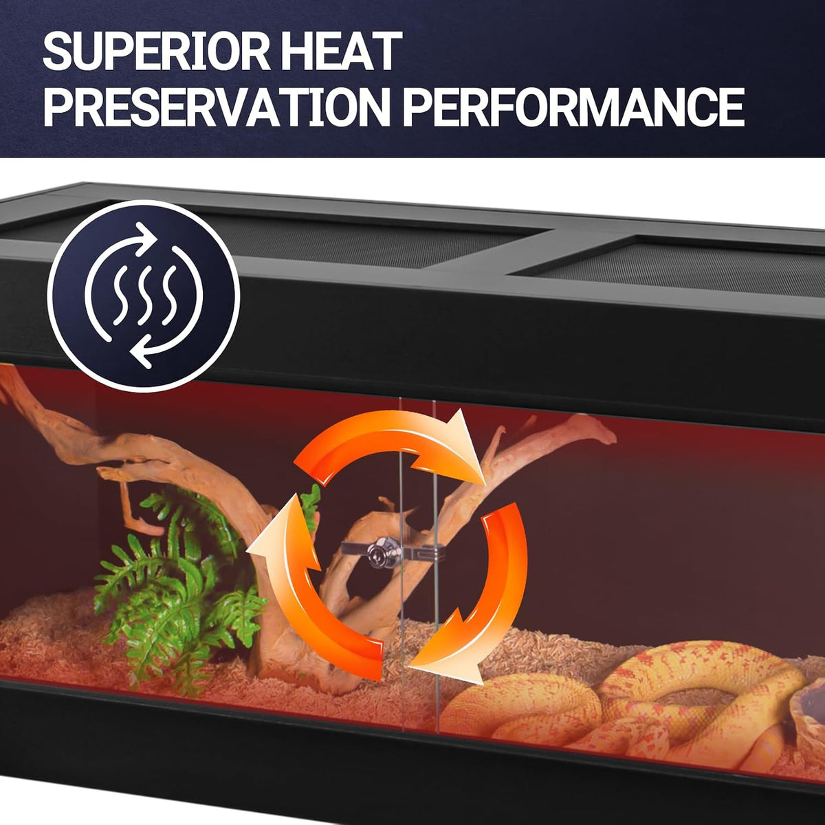 REPTI ZOO 50 Gallon PVC Reptile Enclosure - 48x18x18" - image 3