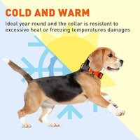 Dogline Biothane Waterproof Dog Collar with Quick Release Buckle Strong Coated Nylon Webbing with Odor- Proof for Easy Care Easy to Clean Fits Small Medium Large Dogs, Orange 5/8" W 9-14" L