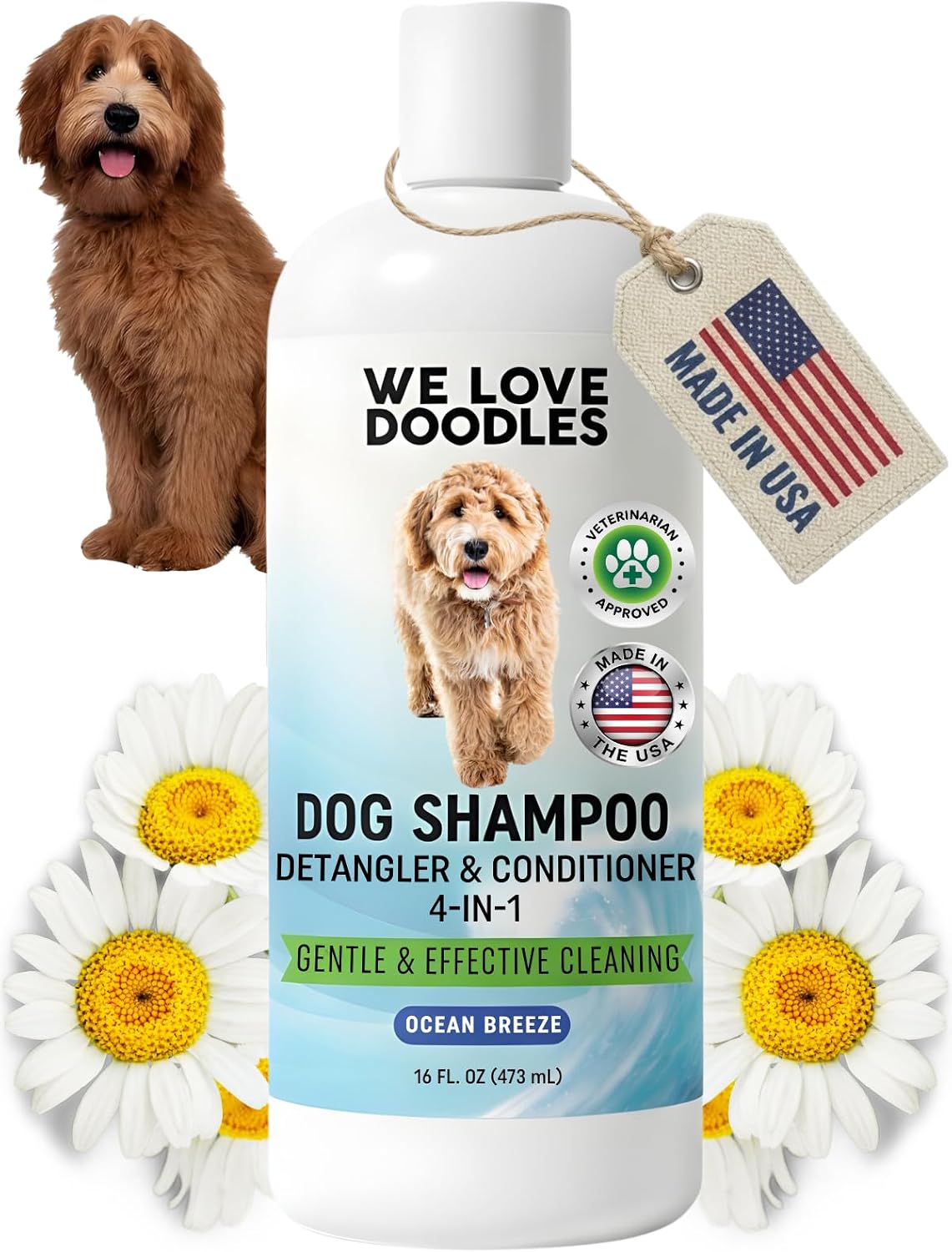 Puppy Shampoo and Conditioner, Tearless Puppy Wash - Dog Shampoo - Ocean Breeze