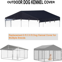 Outdoor Dog Kennel Cover 10'W x 10'L Replacement Covers - Black / 8'W x 8'L x 1.6'H - image 4
