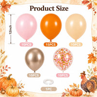 Sage Green Brown Balloons - Orange Nude Pink Gold - image 2