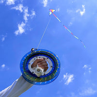 Simxkai Kite Line Winder – Beginner-Friendly Spool with Easy-Grip Handle – Fun for Kids & Family - 8in with 1000ft / Blue - image 2