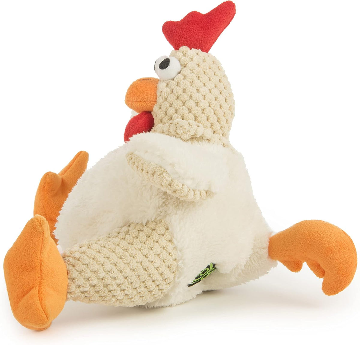 goDog Checkers Fat Rooster Squeaky Plush Dog Toy - Large - image 2