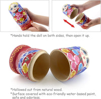 Starxing Russian Nesting Dolls Wood Matryoshka Stacking Set of 7 - Traditional - image 3