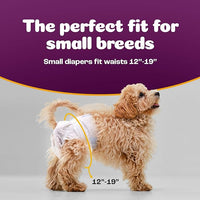 Inspire Pet Care Dog Diapers Female Dogs | Bulk Value Doggie Incontinence, Accidents, for Heat, Pee or Period and Housebreaking (Small (50 Count))