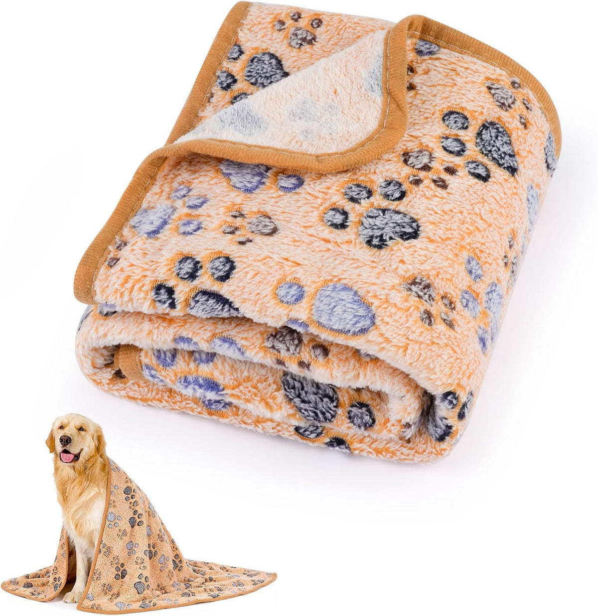 41" x 30" Dog Blankets for Medium Dogs, Cat - 41" x 30" / Brown / 1