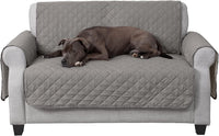 Furhaven Water-Resistant & Reversible Chair Cover Protector for Dogs - Loveseat / Gray/Mist