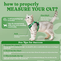 rabbitgoo Cat Harness and Leash Set, Escape Proof Vest - Xxs / Grass Green - image 2