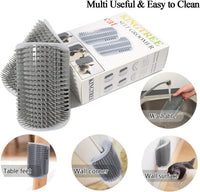 Kingtree Cat Wall Scratcher Self Groomer with Catnip - Gray - image 4