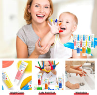 Funto Kids Washable Finger Paint Set - 25 PCS Full Set - image 3
