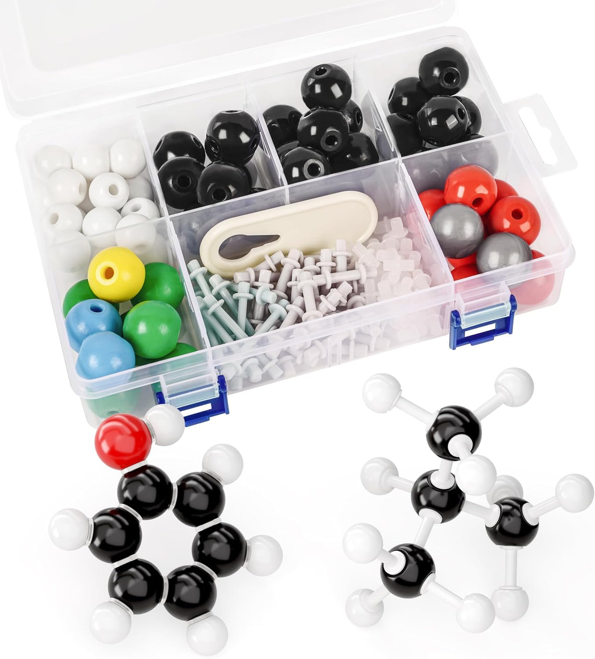 YCHOULEK 444 piece molecular model kit with atoms and bonds for organic chemistry - view 2