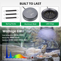 UVB Light for Reptiles with Dimming - Grey / 8W-Grey - image 3