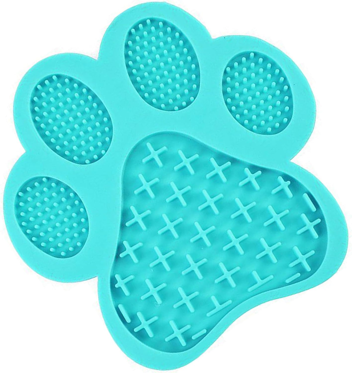 Dog Lick Pad, Dog Feeding Mats Slow Eating Pet Mat with Super Suction for Dogs Licking Peanut - Turquoise