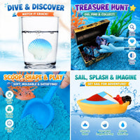 AGENTLAN Ocean Sensory Bin with Sensory Sand - OCEAN - image 3
