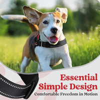 rabbitgoo Dog Harness for Large, Easy On Pet Vest with One Buckle, No Pull Adjustable Service Harness with D-Ring & Handle, Reflective for Safety Walking, Training, Red, XL