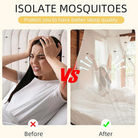 4 Corners Mosquito Net for Mosquiteros para Camas Bed Canopies Netting Bed Drapes Rectangular Mosquito Mesh for Camping Home Outdoor Travel (White,L75 X W59 X H67 Inch,Opening)