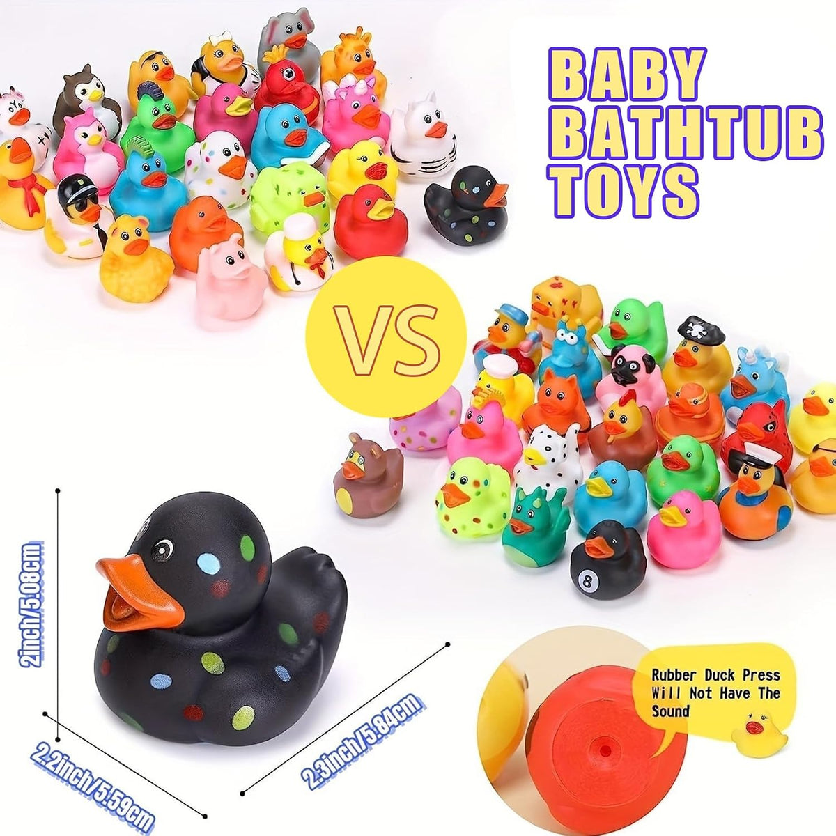 LINICE 30 Pcs Rubber Ducks, Random Assortment Ducks Bulk - 30 Pcs - image 3